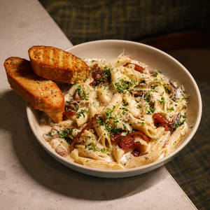 Caramelised Onion & Mushroom Penne