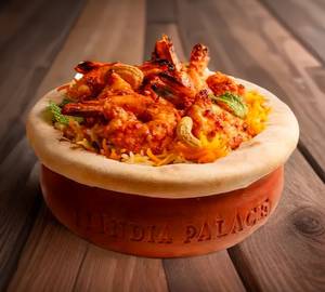 Prawns Dum Pot Biryani (LIVE)