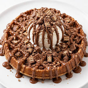 Choco Kitkat Waffle