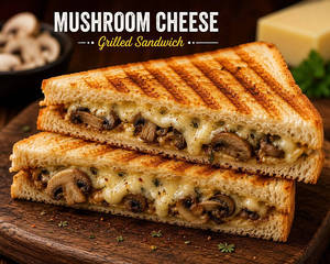 Mushroom Cheese Grilled Sandwich