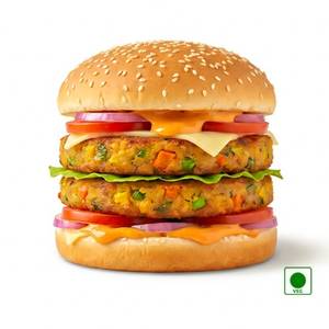 Double Veg Patty Burger