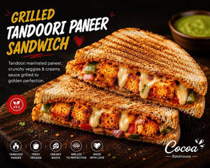 Grilled Tandoori Paneer Sandwich