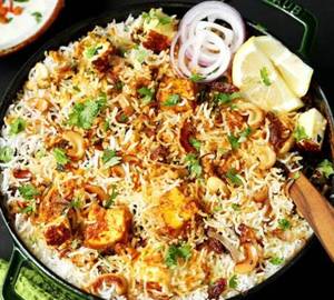 Paneer dum biryani madrasi
