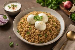 Brown Basmati Rice With 3 Bolled Eggs
