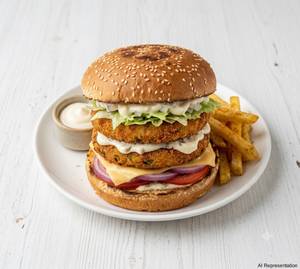 Double Tikki Mayo Burger