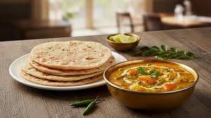 Plate chapati (with curry)