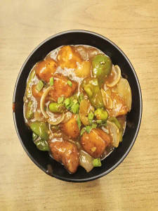 Chilli Paneer (gravy)