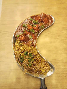 Noodles With Paneer Chilli Combo