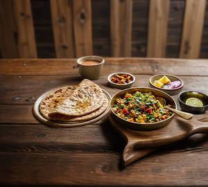 Egg Bhurji 2 Paratha