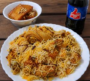 Chicken Biryani With Double Ka Meeta And 250Ml