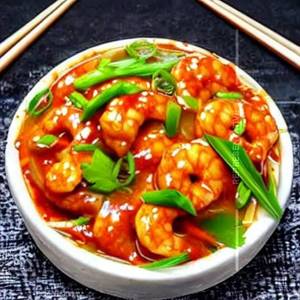 Korean Sweet & Sour Prawns