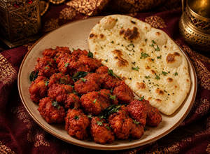 Chicken 65 (150ml) + 1 Naan