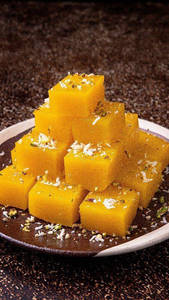 Kesar Coconut Burfi
