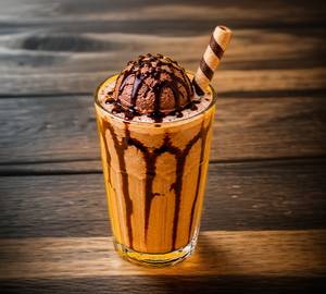 Cold coffe with chocolate icecream