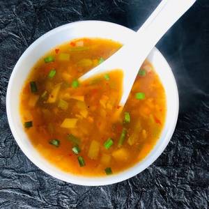 Burnt Garlic Clear Soup