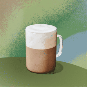 Short Double Blonde Vanilla Cappuccino Unsweetened