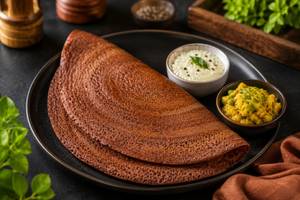 Protein-Packed Ragi Masala Dosa (2 Dosa)