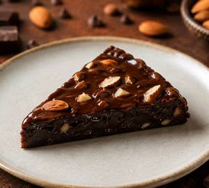 Chocolate Almond Fudge (No Eggs No Maida)