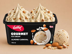 Almond Carnival Ice Cream Gourmet Tub - 750 ML