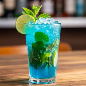 Blue mint mojito