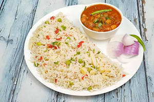 Jeera Rice With Chole