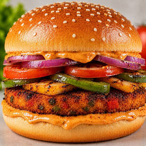 Crispy Tandoori Burger