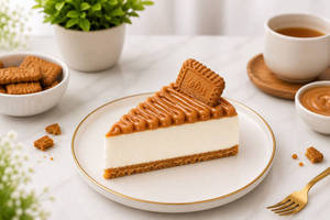 Lotus Biscoff Cheesecake Slice