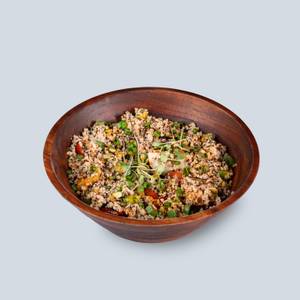 Quinoa Smoked Root Vegetables Red Capsicum Raw Veggies