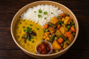 Seasonal Veg Dal Rice