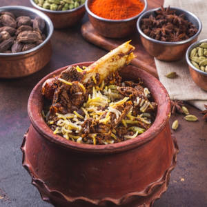 Oudh Special Raan Biryani [Serves 2]