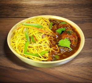 Veg Noodle With Manchurian