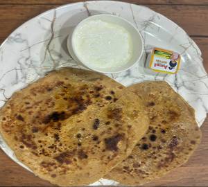 Simple Paratha 2 Pieces With Dahi