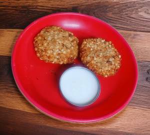 Sabudana  Wada  2 Piece with Dahi