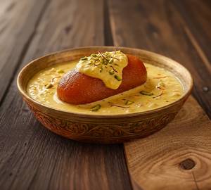 Hot Gulabjamun With Rabri
