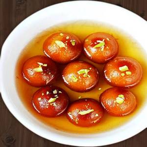 Hot Gulab Jamun With Desi Ghee  [2Pc]