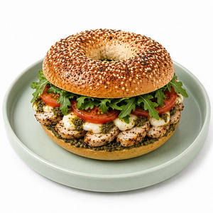 Pesto Chicken Bagel