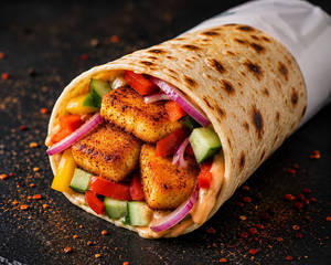 Paneer Patty Wrap