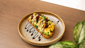 Scrambled Eggs & Avocado On Toast
