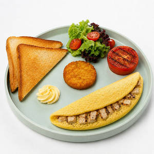 Grilled Chicken Omelette