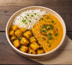 Jeera Aloo Dal Rice