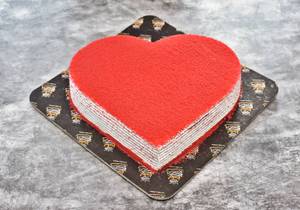 Red Velvet Heart Cake  500 grm eggless