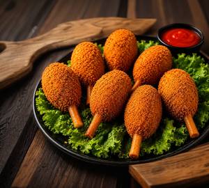 Veg Crispy Soya Lollipop ( 4Pcs)