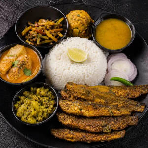 Borali fish thali