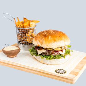 Pineapple Smoked Mozzarella Jalapeno Beef Burger
