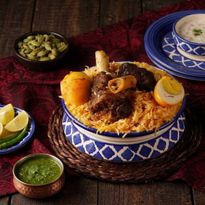 Special Kolkata Style Mutton Biryani [Serves 1-2]