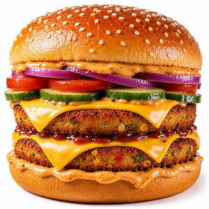 Double Tikki Double Cheese Burger