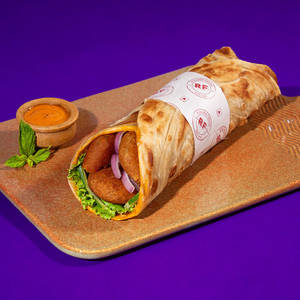 Veg Kebab Tikki Kathi Roll