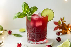 Cranberry Basil Cooler