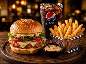 Zumbo Burger+french Fries+pepsi