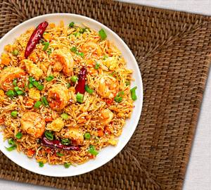 Prawn Schezwan rice